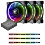 Ventilator za PC kućište Thermaltake Riing Plus 12 RGB Kit Crna, RGB (Š x V x d) 120 x 120 x 25 mm