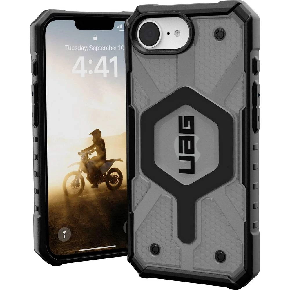 Urban Armor Gear Pathfinder vanjska torbica za mobilni telefon Apple iPhone 16e siva, prozirna induktivno punjenje, MagS slika