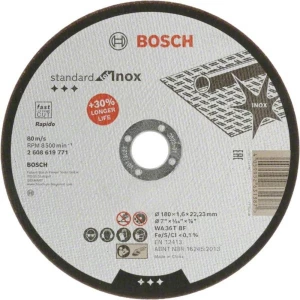 Bosch Accessories Standard for Inox 2608619771 rezna ploča ravna 180 mm 1 St. nehrđajući čelik slika