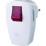 Kutni utikač sa zaštitnim kontaktom Plastika s prekidačem 230 V Bijela IP20 GAO EMP100SWL