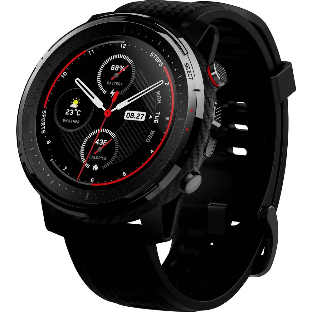 gps sportski sat Amazfit Stratos 3 crna slika