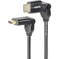 HDMI priključni kabel (1x HDMI-utikač 1x HDMI-utikač) 5 m crn slika