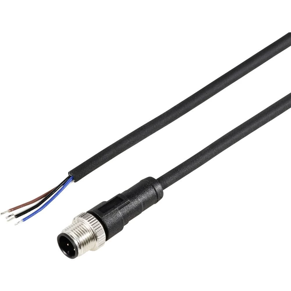 TRU COMPONENTS TC-12833028 priključni kabel za senzor/aktivator M12 ravni muški konektor 2 m Broj polova: 4 1 St. slika