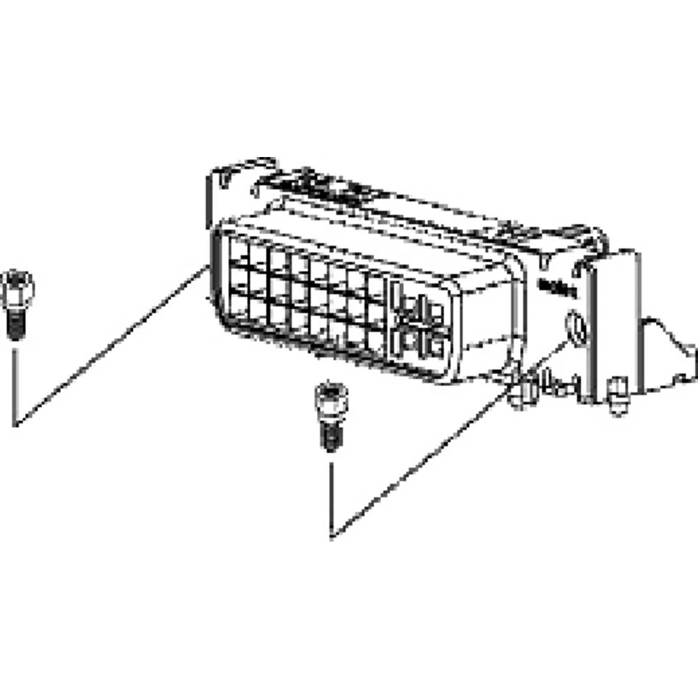Molex 743201007 MicroCross DVI-I Digital/Analog Visual Interface, PCB Receptacle, Through Hole, Right-Angle, Gold (Au) Fl slika