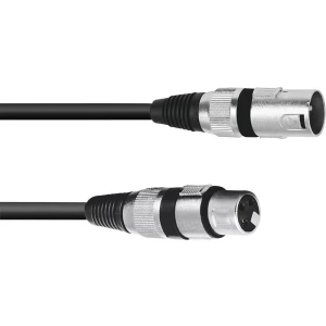 Omnitronic 3022075B XLR priključni kabel [1x XLR utikač 3-polni - 1x XLR utičnica 3-polna] 0.20 m crna slika