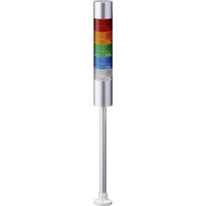Signalni toranj LED Patlite LR6-502PJBU-RYGBC 5-bojno, Crvena, Žuta, Zelena, Plava boja, Prozirna 5-bojno, Crvena, Žuta, Zelena, slika