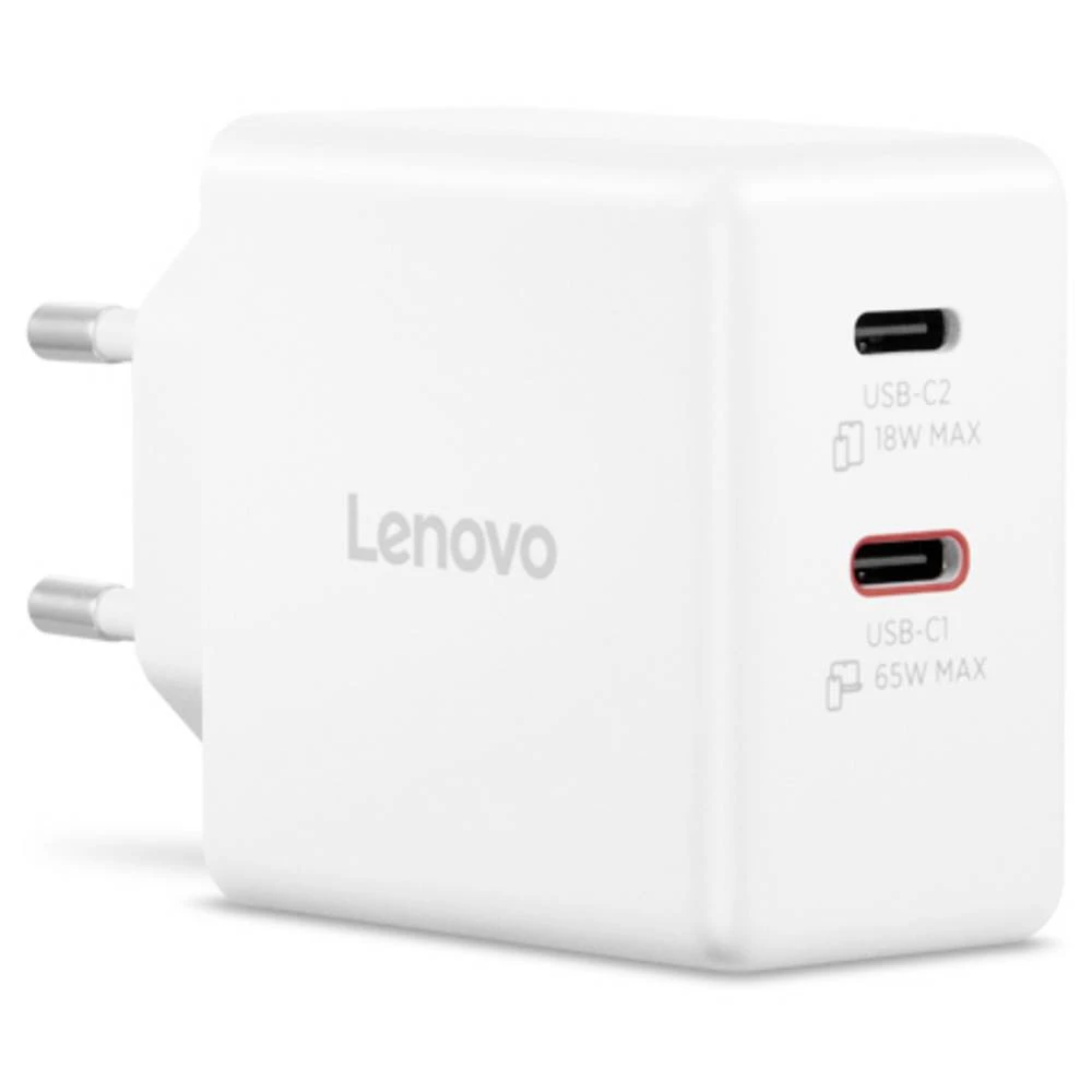 Lenovo G0A6065WEU USB punjač 45 W, 18 W 2x USB-C® bijela utičnica, unutrašnje područje GaN slika