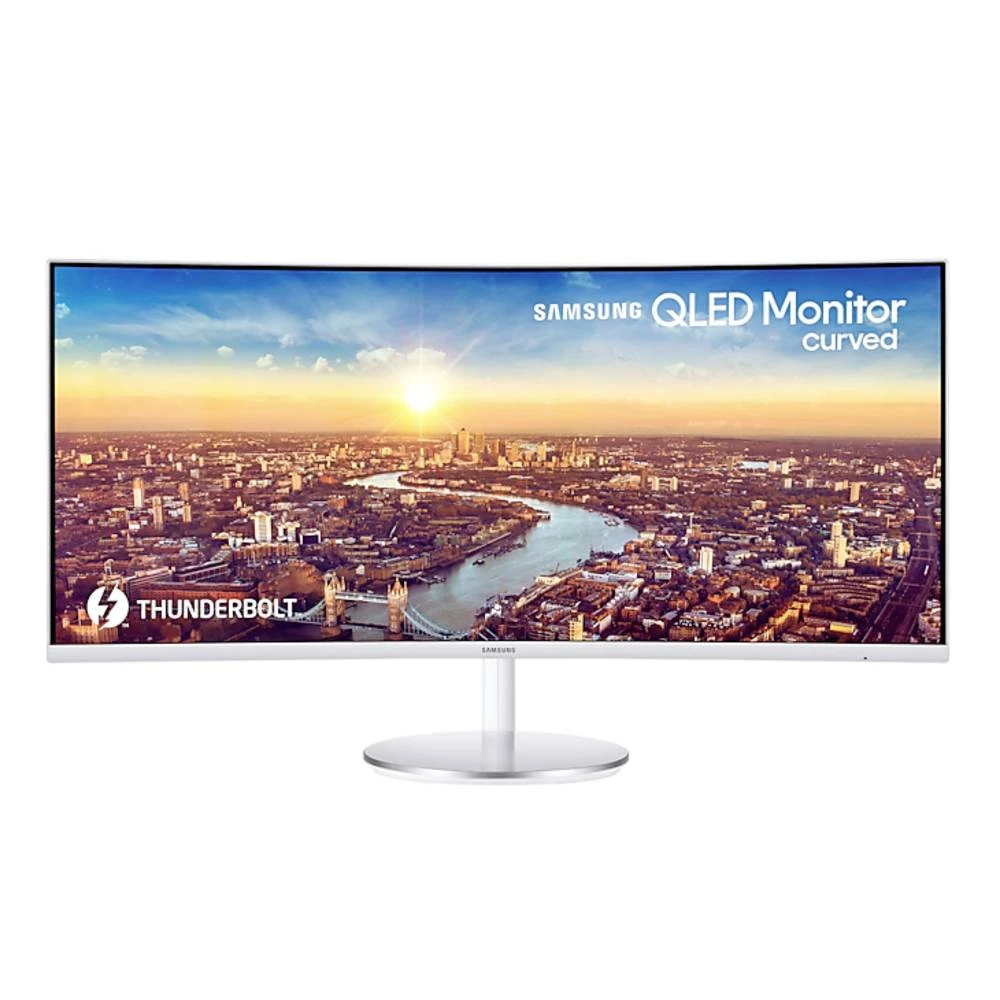 Samsung C34J791WTP LED zaslon 86.4 cm (34 palac) Energetska učinkovitost 2021 G (A - G) 3440 x 1440 piksel UWQHD 4 ms DisplayPort, HDMI™, slušalice (3.5 mm jack), USB 3.2 gen. 1 (USB 3.0), Thunderb... slika