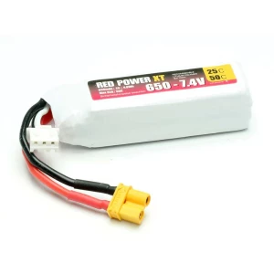 Red Power lipo akumulatorski paket za modele 7.4 V 650 mAh  25 C softcase XT30 slika