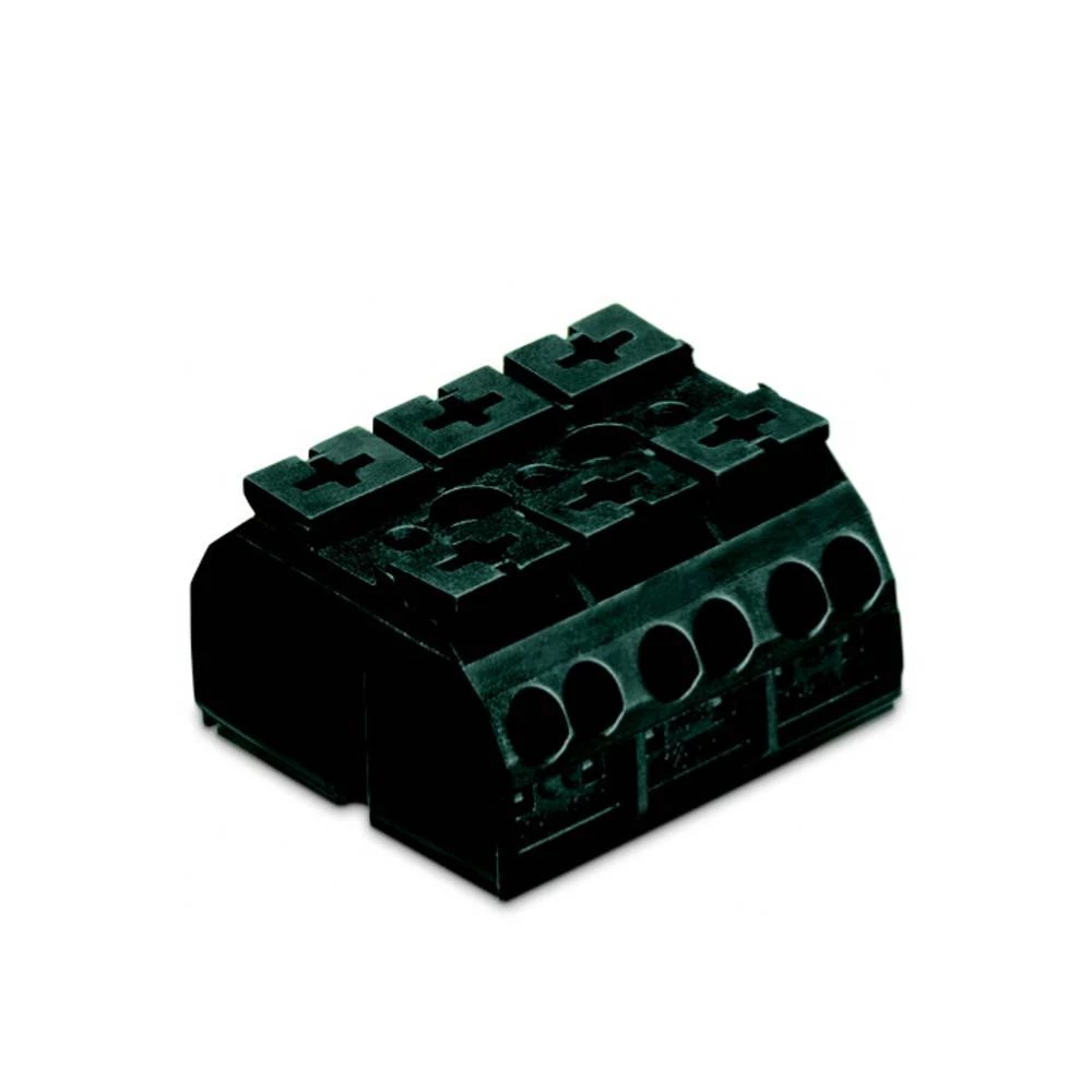 WAGO 862-503 stezaljka za priključivanje uređaja opružna stezaljka crna 250 St. slika