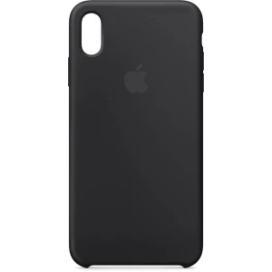 iPhone stražnji poklopac Apple Silikon Case Pogodno za: Apple iPhone XS Max, Crna slika