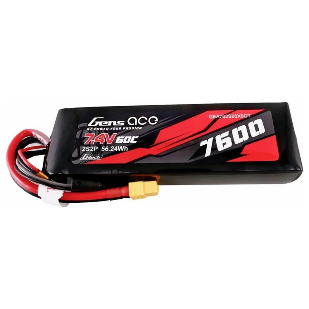 Gens ace lipo akumulatorski paket za modele 7.4 V 7600 mAh 60 C blok XT60 slika
