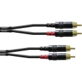 Audio Adapter cable [2x Muški cinch konektor - 2x Muški cinch konektor] 3 m Crna Cordial slika