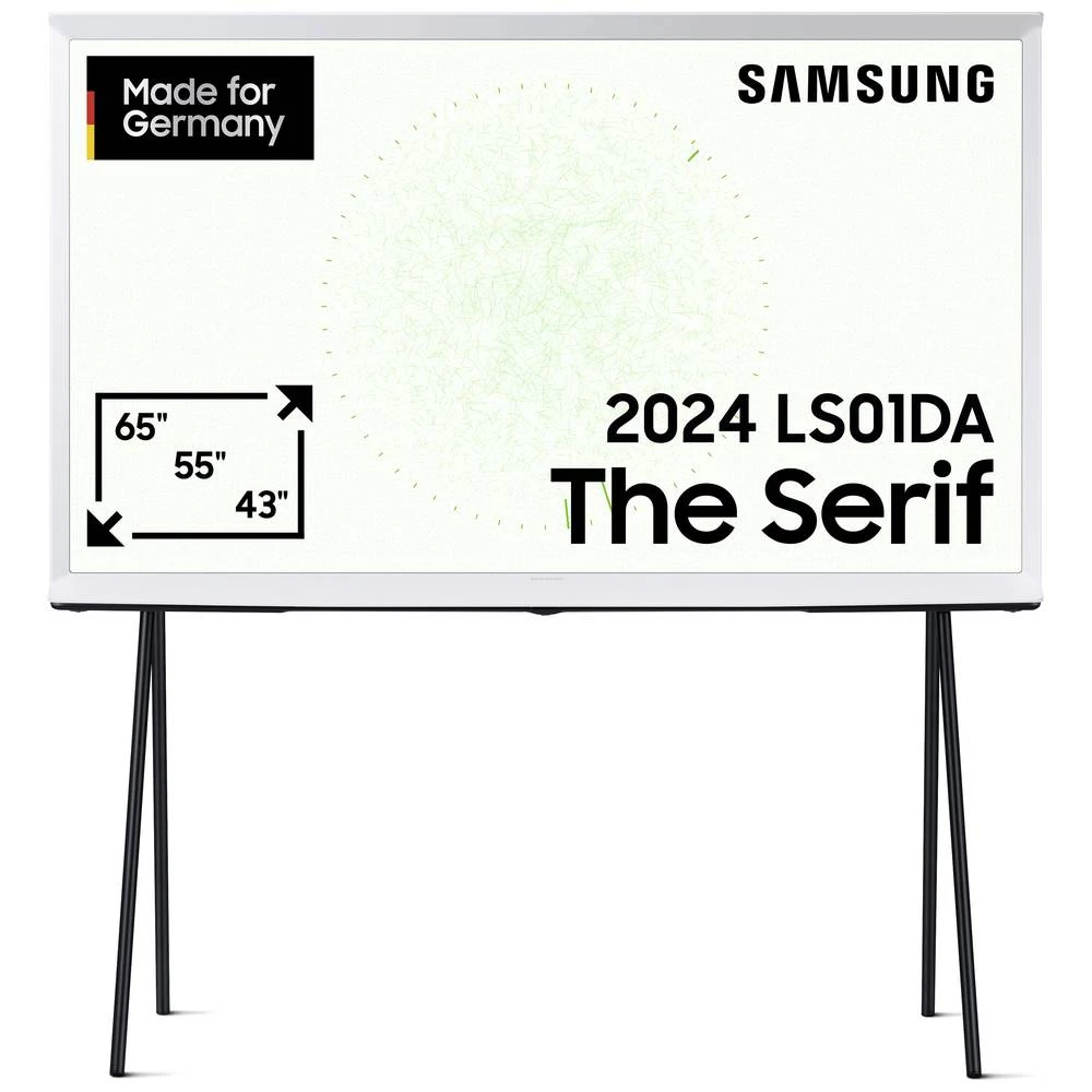 Samsung QLED 4K "The Serif" LS01DA QLED-TV 138 cm 55 palac Energetska učinkovitost 2021 F (A - G) dvb-c, dvb-s2, DVB-T2, slika