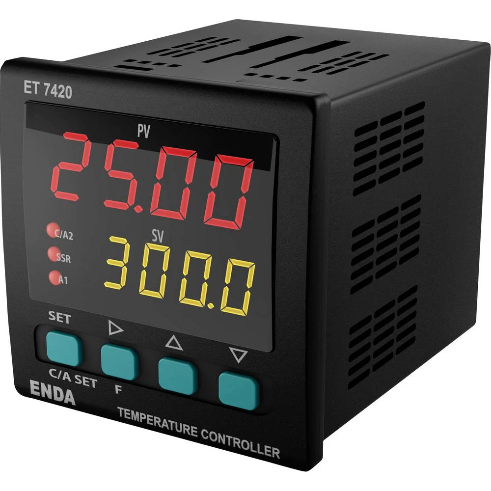 Enda pid termostat Pt100, J, K, L, T, S, R, B -199.9 do 1700 °C (D x Š x V) 97 x 72 x 72 mm slika