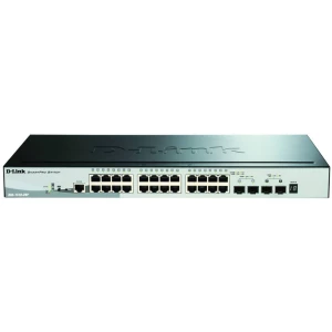 D-Link DGS-1510-28P/E Smart Managed PoE Gigabit Stack Switch (24 x 10/100/1000 Mbit/s BaseT PoE port, 2 x SFP utor, 2 x 10G SFP+ utor, 193 W PoE kapacitet, 19&quot, kućište)   D-Link  DGS-1510-28P/... slika