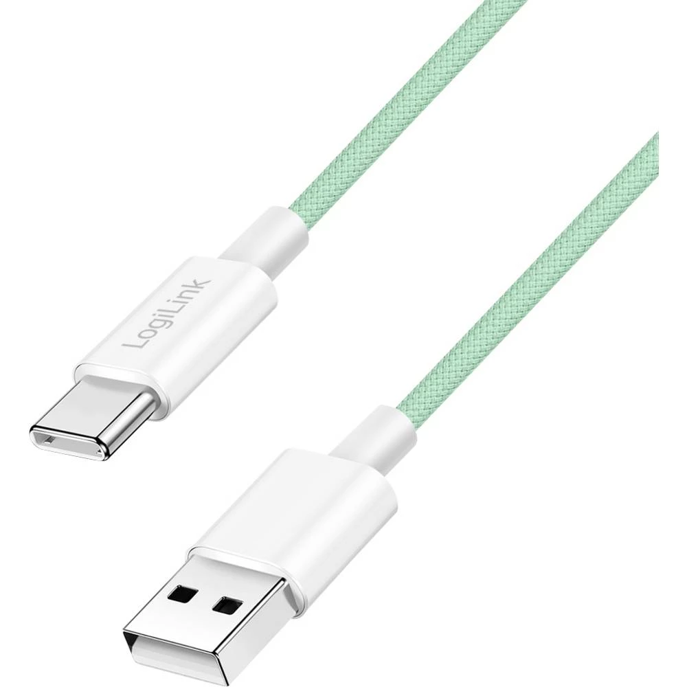 LogiLink USB-C kabel USB 2.0 USB-A utikač, USB-C® utikač 1.5 m zelena CU0328 slika