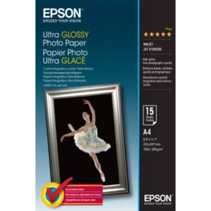 Foto papir Epson Ultra Glossy Photo Paper C13S041927 300 gm² 15 Stranica Visoki sjaj slika