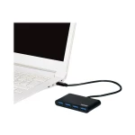 PORT Designs 900123 4 ulaza USB-C® (3.2 gen. 2) čvorište s više priključaka  crna