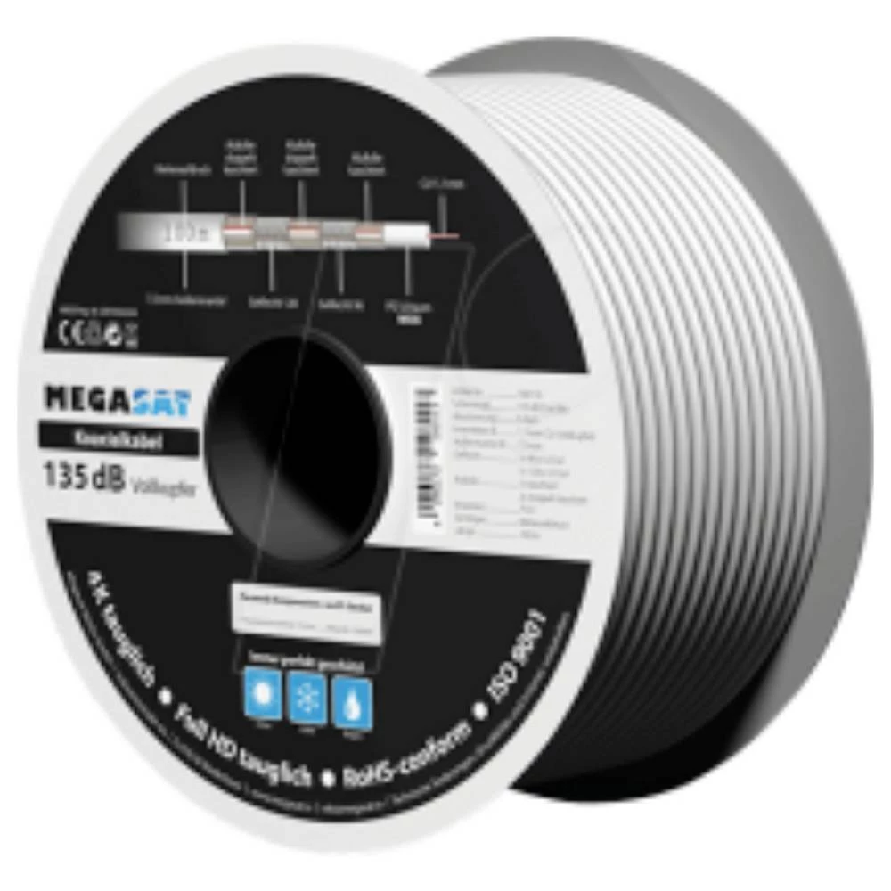 MegaSat 100176 koaksialni kabel Vanjski promjer: 7.0 mm 100 m slika