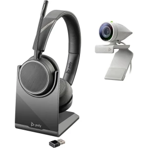 Polycom 2200-87140-025 stereo slušalice USB bežične na ušima crna slika