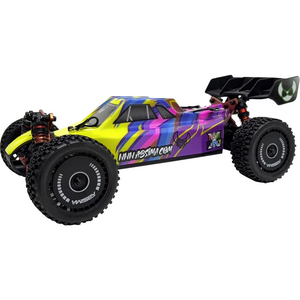 Absima 1:12 EP Buggy "Neon Furry" 4WD BL RTR purpurna bez četkica 1:12 RC model automobila električni buggy pogon na sva slika
