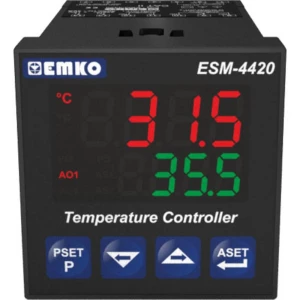 Emko ESM-4420.2.20.0.1/01.02/0.0.0.0 2-točkovni, p, pi, pd, pid termostat J, K, R, S, T, Pt100 -200 do 1700 °C relej 5 A slika