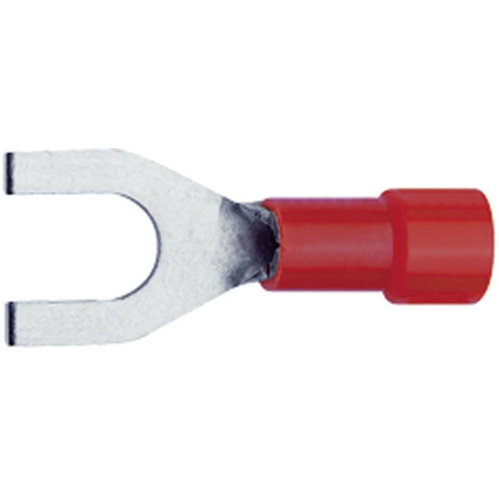 Klauke 620C3 viljuškasta kabelska stopica 0.50 mm² 1 mm² Otvor Ø=3.2 mm izolirani dio crvena 1 kom. slika