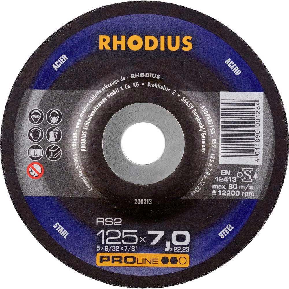 Rhodius 211782 RS2 X-LOCK brusna ploča čelik 10 kom. slika