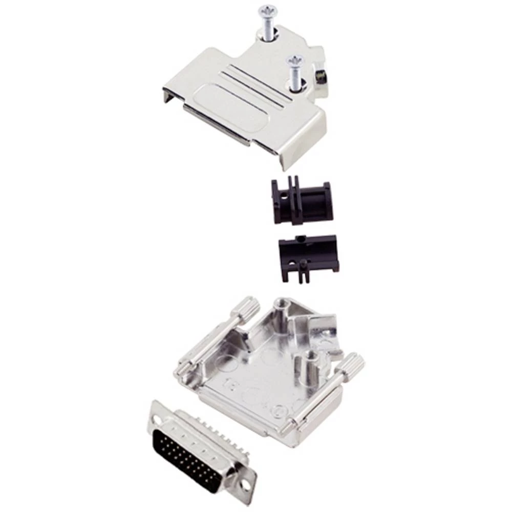 Komplet D-SUB pinskih konektora 45 ° Broj polova: 26 Lemni kup TRU COMPONENTS TCD45ZK15HDP26K 1 ST slika