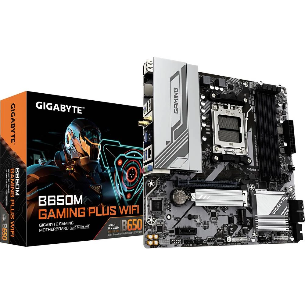 Gigabyte B650M Gaming Plus WF matična ploča Baza #####AMD AM5 Faktor oblika (detalji) Micro-ATX Set čipova matične ploče slika