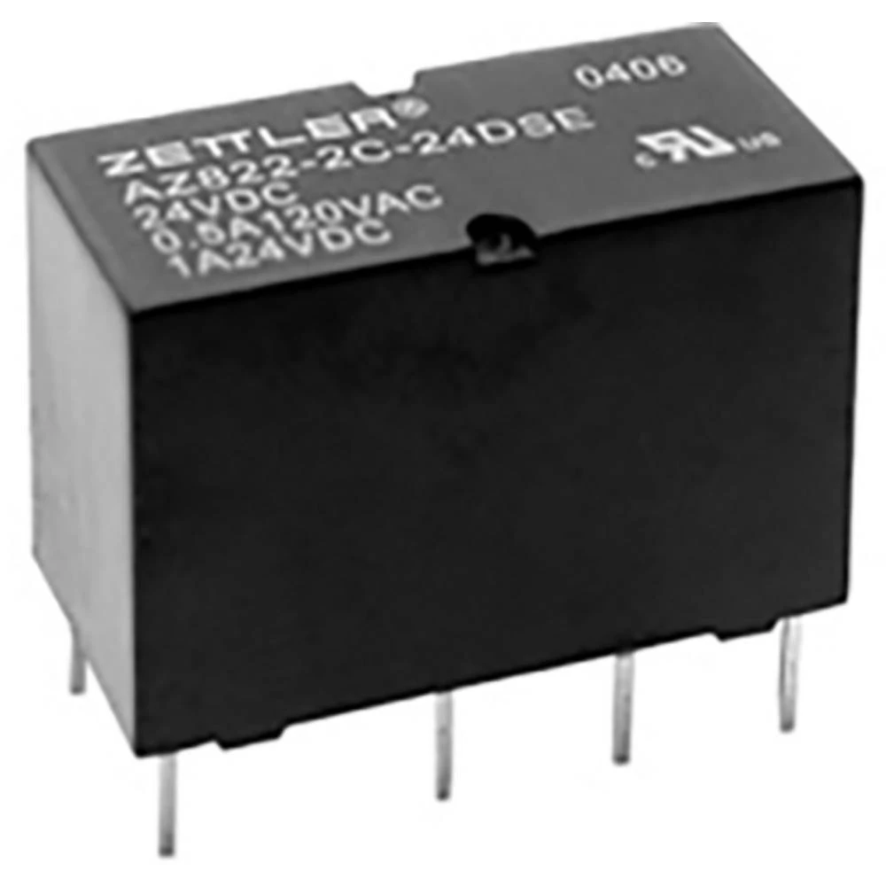 Zettler Electronics AZ822-2C-12DSE relej za tiskane pločice 12 V/DC 2 A 2 prebacivanje 1 St. slika