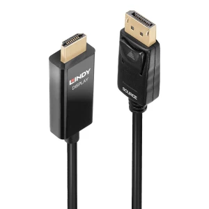 LINDY priključni kabel DisplayPort utikač, HDMI A utikač 5 m 40928 DisplayPort kabel slika