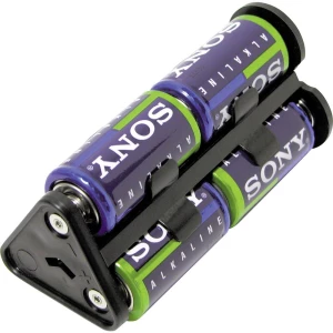 Baterije - držač 6x Baby (C) Kontaktni polovi (D x Š x V) 112 x 53 x 48 mm MPD BU1-M-402 slika