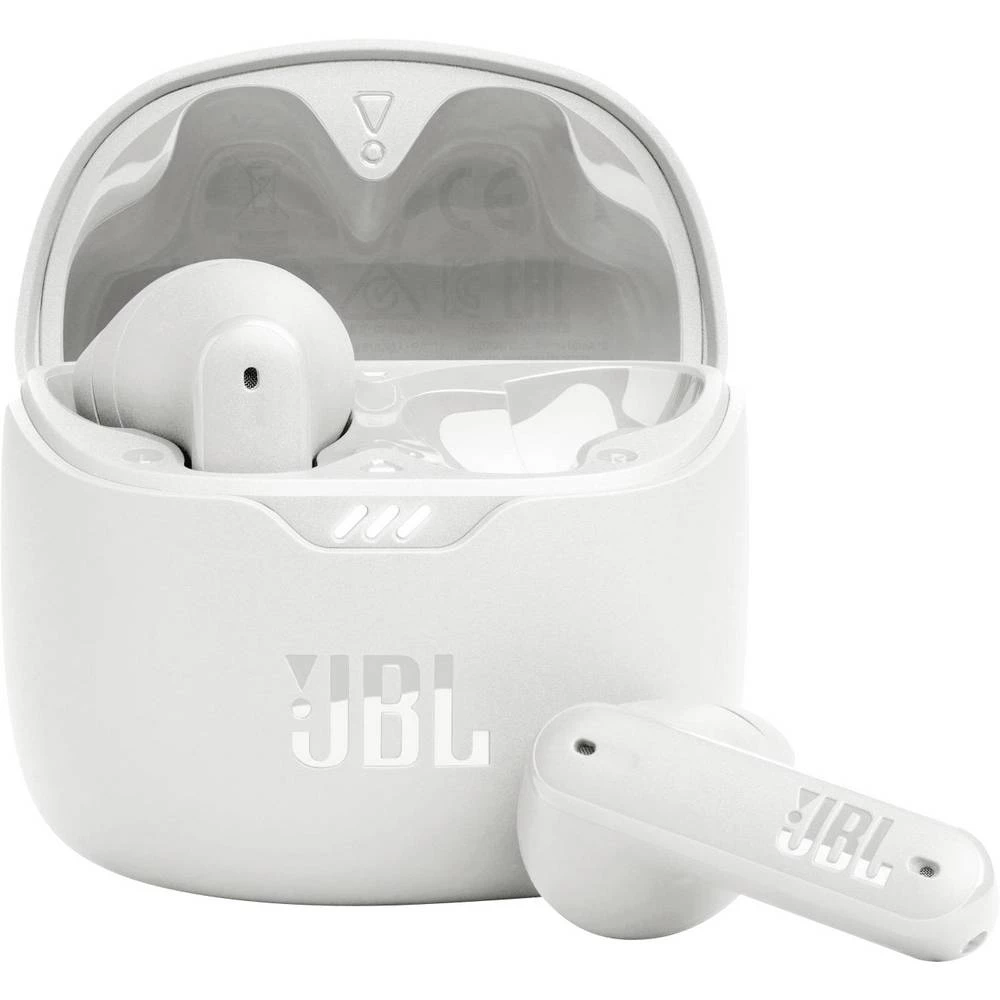 JBL TUNE FLEX In Ear Headset Bluetooth® stereo bijela poništavanje buke kutija za punjenje, personalizacija zvuka mobiln slika
