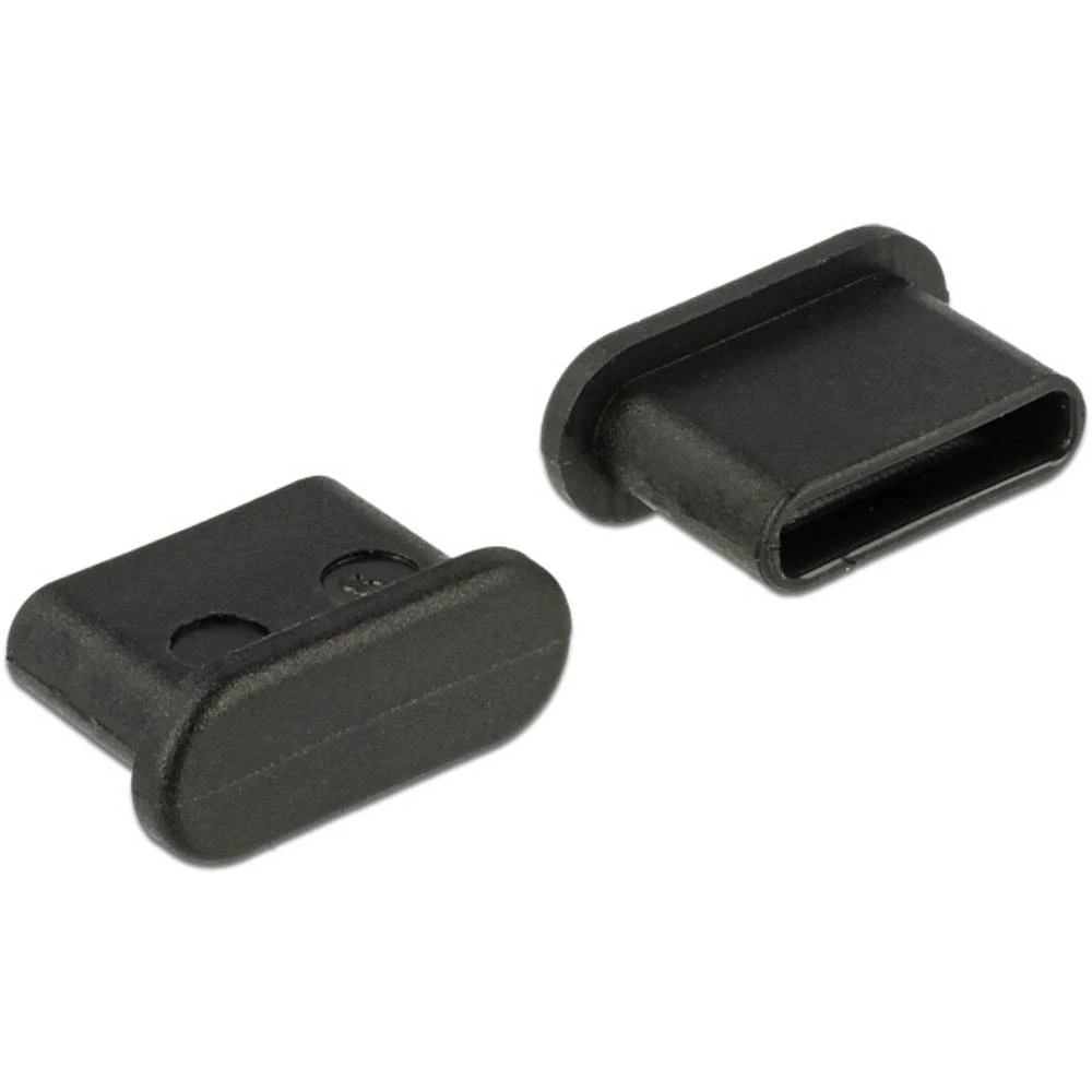 Zaštitne navlake za USB Type-C™ priključak bez ručke, 10 komada, crne 64014 Delock Sadržaj: 10 kom. slika