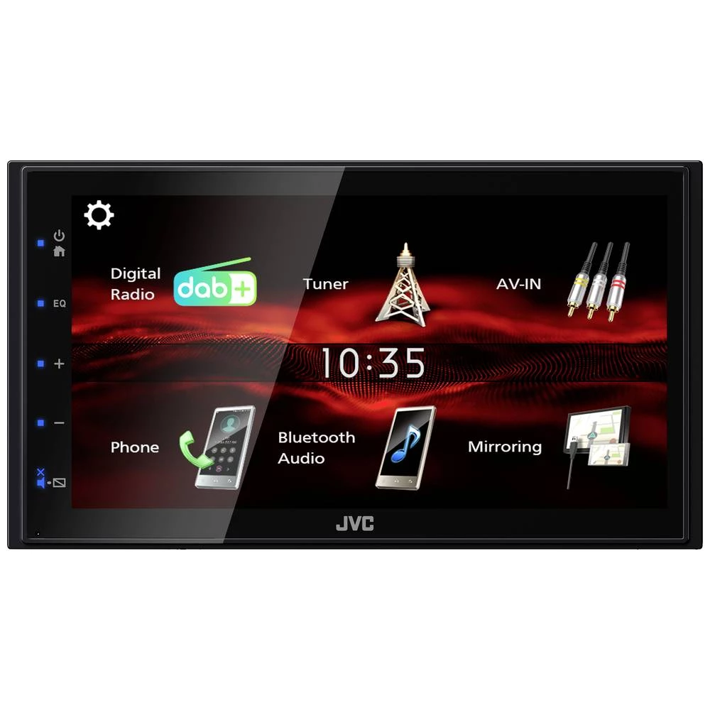JVC KWM180DBT dvostruki DIN multimetijski player Bluetooth® telefoniranje slobodnih ruku, DAB + tuner, priključak za str slika