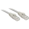 LINDY 45404 RJ45 mrežni kabel, Patch kabel cat 6 U/UTP 3.00 m siva sa zaštitom za nosić 1 St. slika