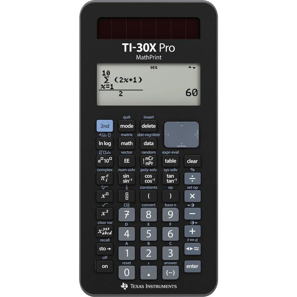 Texas Instruments TI-30 X Pro školski kalkulator antracitna boja (Š x V x D) 104 x 195 x 38 mm slika