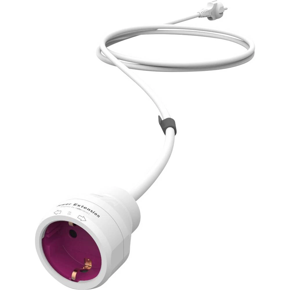 Struja Produžetak Bijela, Magenta 5 m Allocacoc 50466