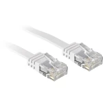 LINDY 47505 RJ45 mrežni kabel, Patch kabel cat 6 U/UTP 10.00 m bijela sa zaštitom za nosić 1 St.