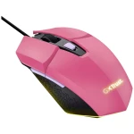 Trust GXT109P FELOX igraći miš žičani optički ružičasta 6 Tipke 6400 dpi osvjetljen