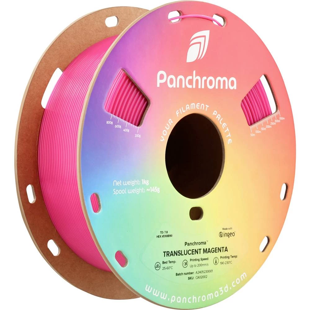 Polymaker CA02002 Panchroma™ Translucent 3D pisač filament PLA 1.75 mm 1000 g neprozirna, magenta 1 kom. slika
