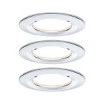 LED ugradna svjetiljka 3-Step-Dim Nova osnovni set kruta IP44 okrugla 78mm GU10 3x6.5W 230V 2700K krom Paulmann Nova ugradno svjetlo za kupaonicu 3-dijelni komplet    6.5 W  krom (sjajan) boja