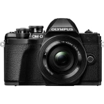 Digitalni fotoaparat Olympus OM-D E-M10 Mark III Kit Uklj. M 14-42 mm + 40-150 mm 17.2 MPix Crna WiFi, Full HD video zapis, Opti