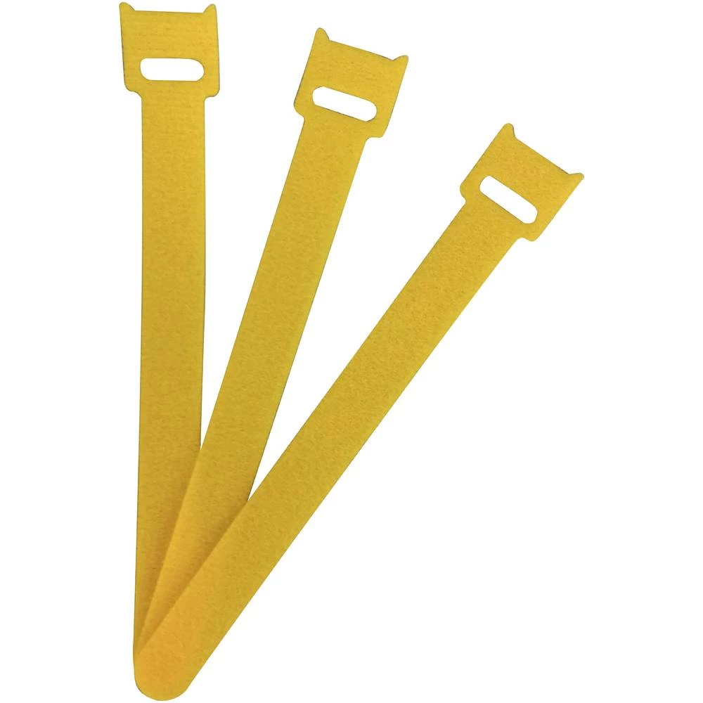 FASTECH® prianjajuća kabelska vezica za povezivanje grip i mekana vunena tkanina (D x Š) 150 mm x 13 mm žuta 100 kom. slika
