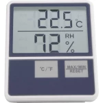 Velik mjerač unutarnje temperature/vlage u zraku Basetech BTTH-1014, bijela