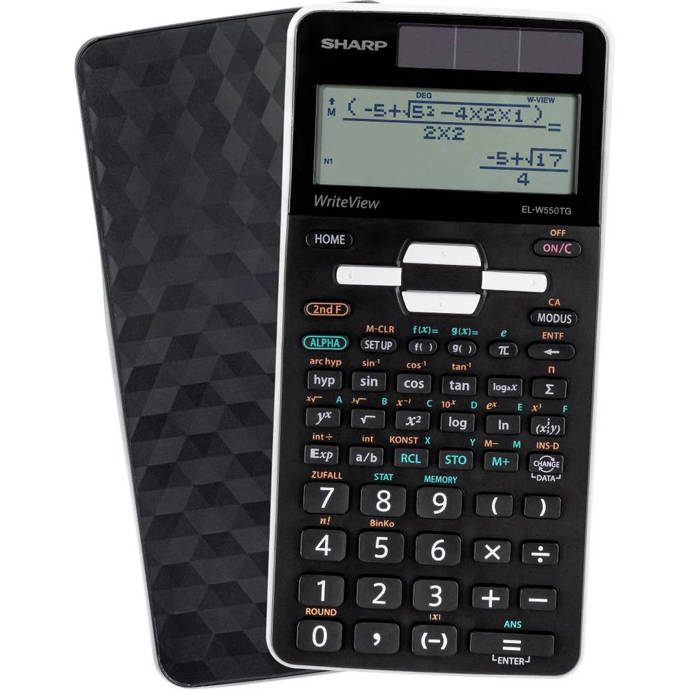 Sharp Schulrechner EL-W 550 TG školski kalkulator crna (Š x V x D) 80 x 15 x 166 mm slika