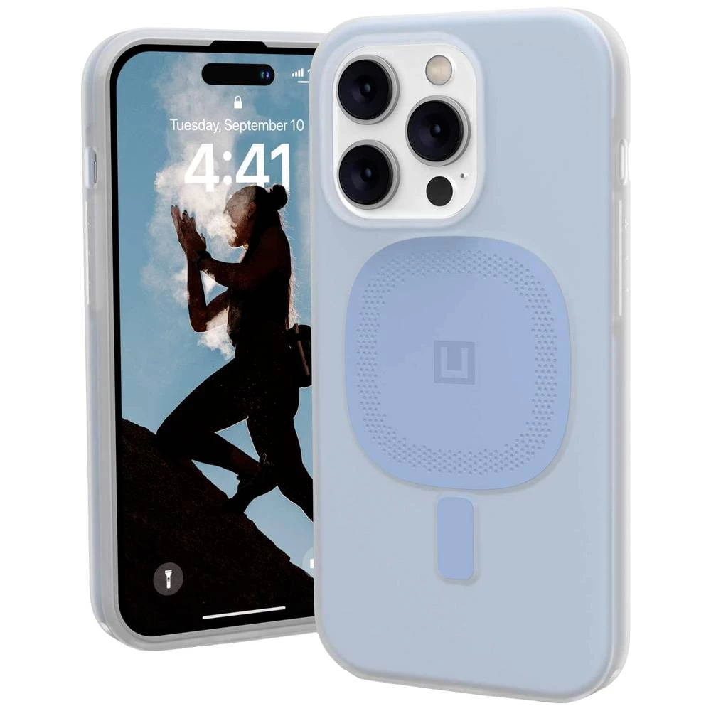 Urban Armor Gear Lucent 2.0 MagSafe Pogodno za model mobilnog telefona: iPhone 14 Pro, svijetloplava Urban Armor Gear Lucent 2.0 MagSafe case Apple iPhone 14 Pro svijetloplava slika