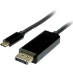 Value USB-C priključni kabel 2.00 m 11.99.5846 crna [1x muški konektor USB-C™ - 1x muški konektor displayport]